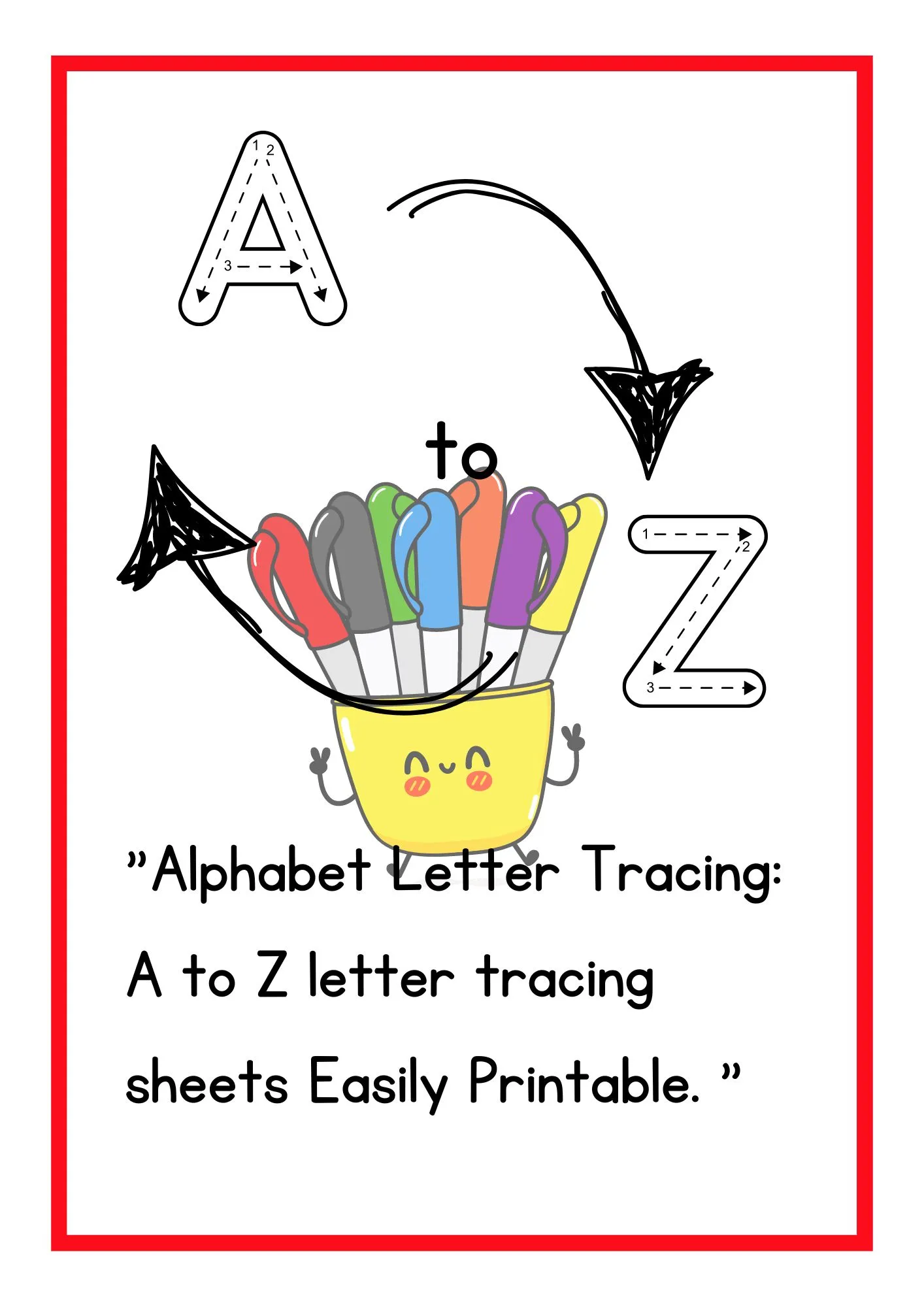 English Alphabet tracing lkg worksheets