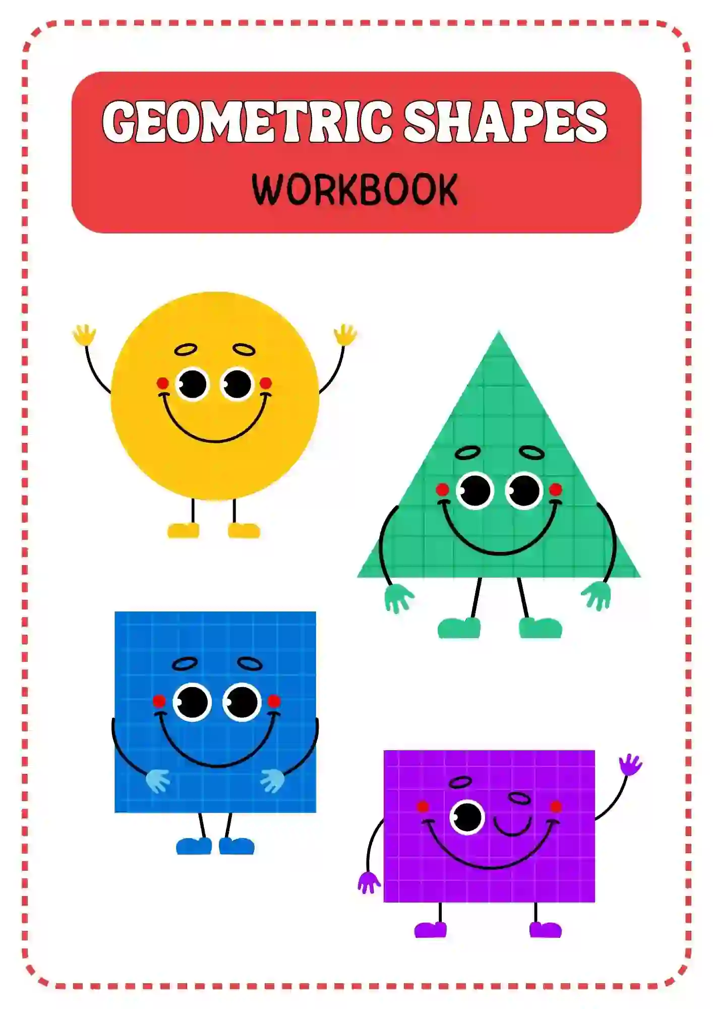 Shapes Tracing and Coloring Worksheets Cover