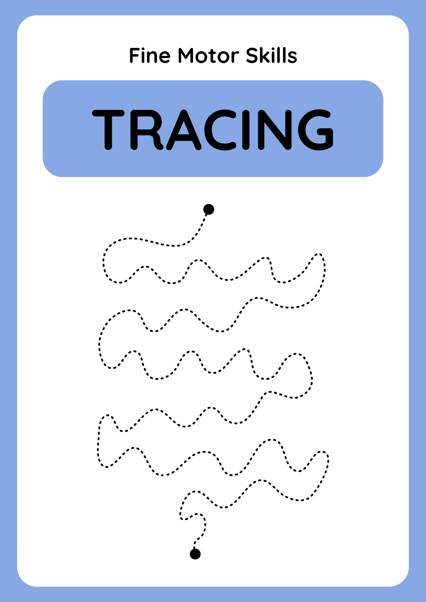  Line Tracing worksheets for practice