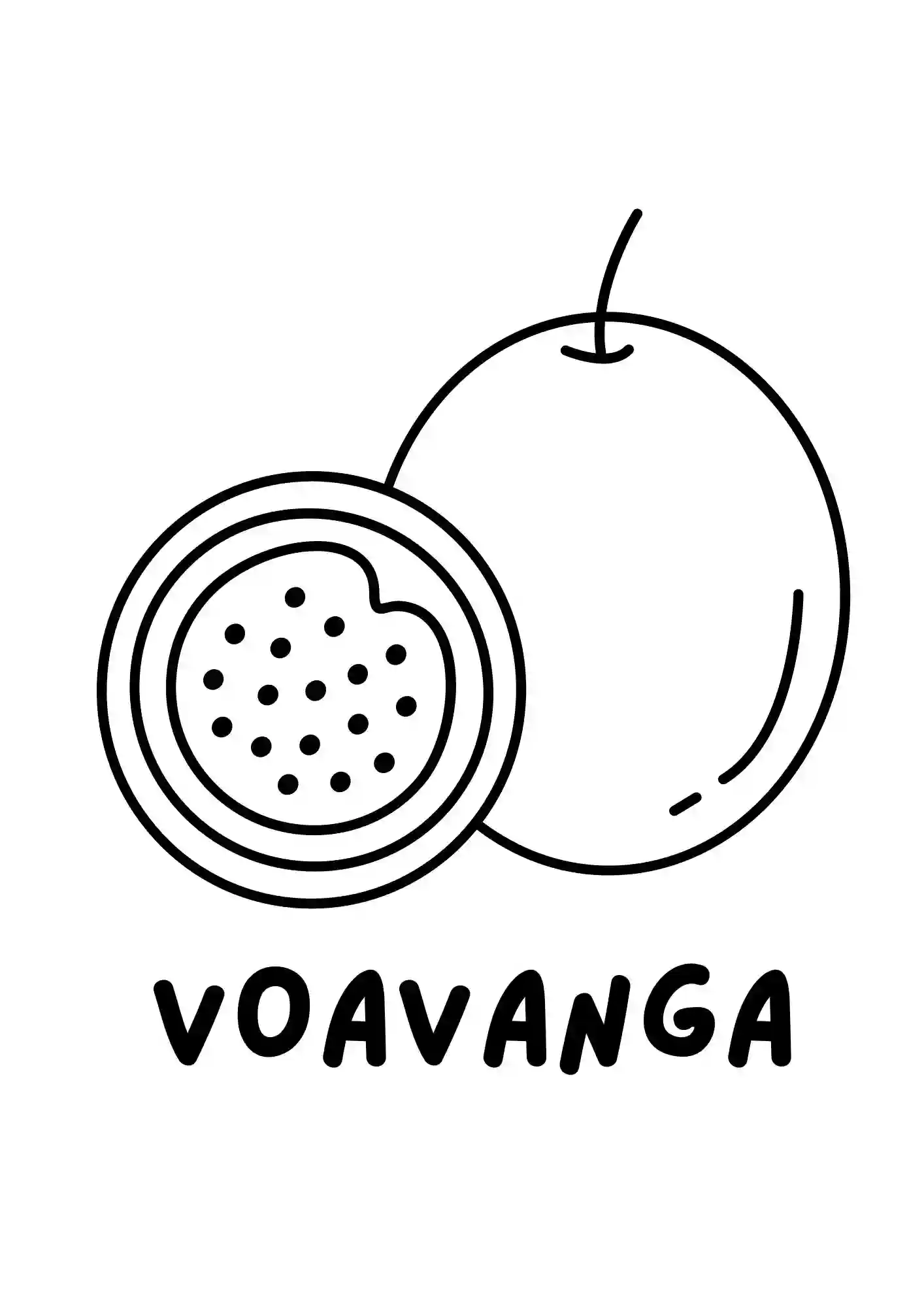 Fruits Colouring worksheet Voavanga (voavanga)