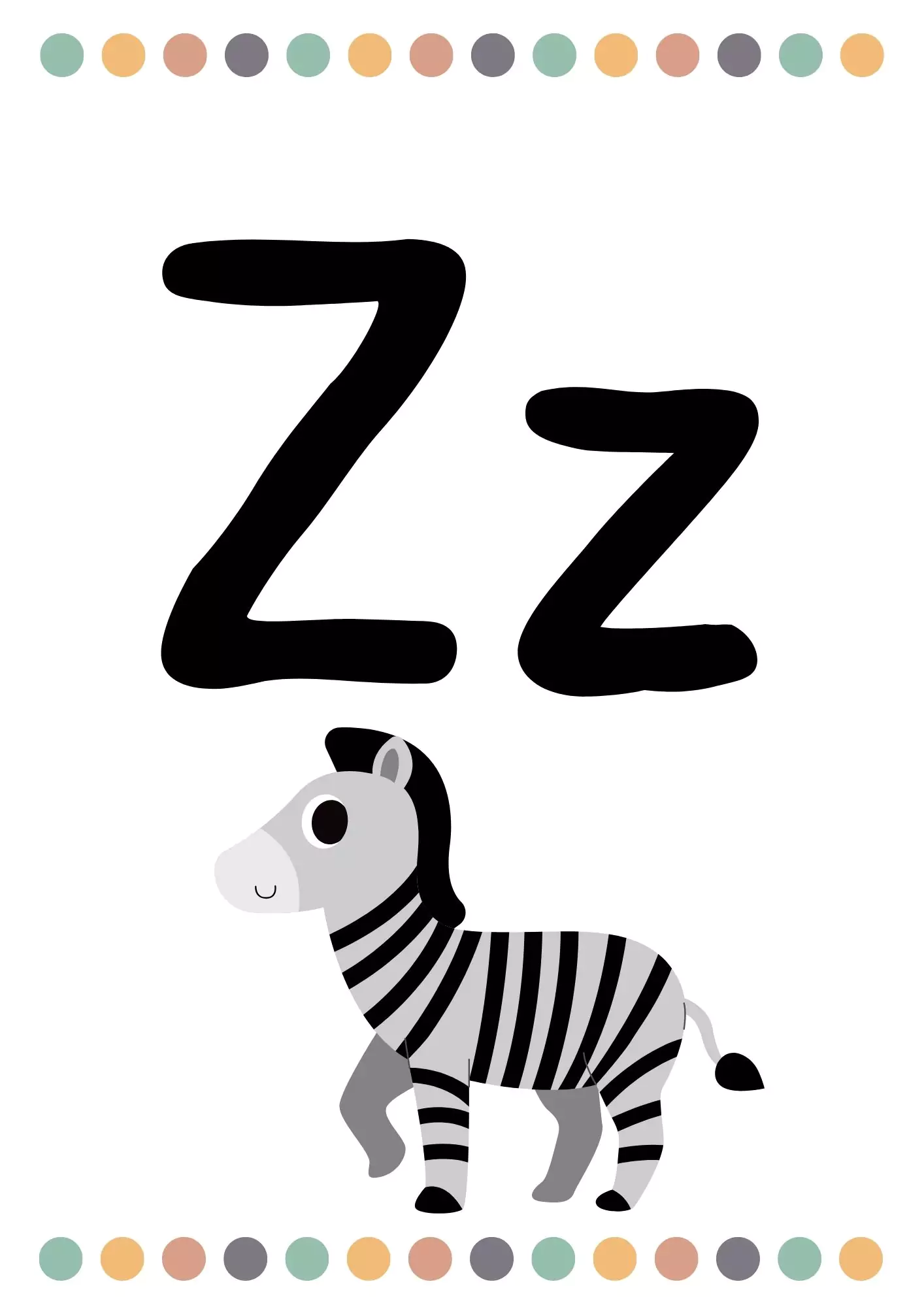Alphabet Posters With Pictures letter Z