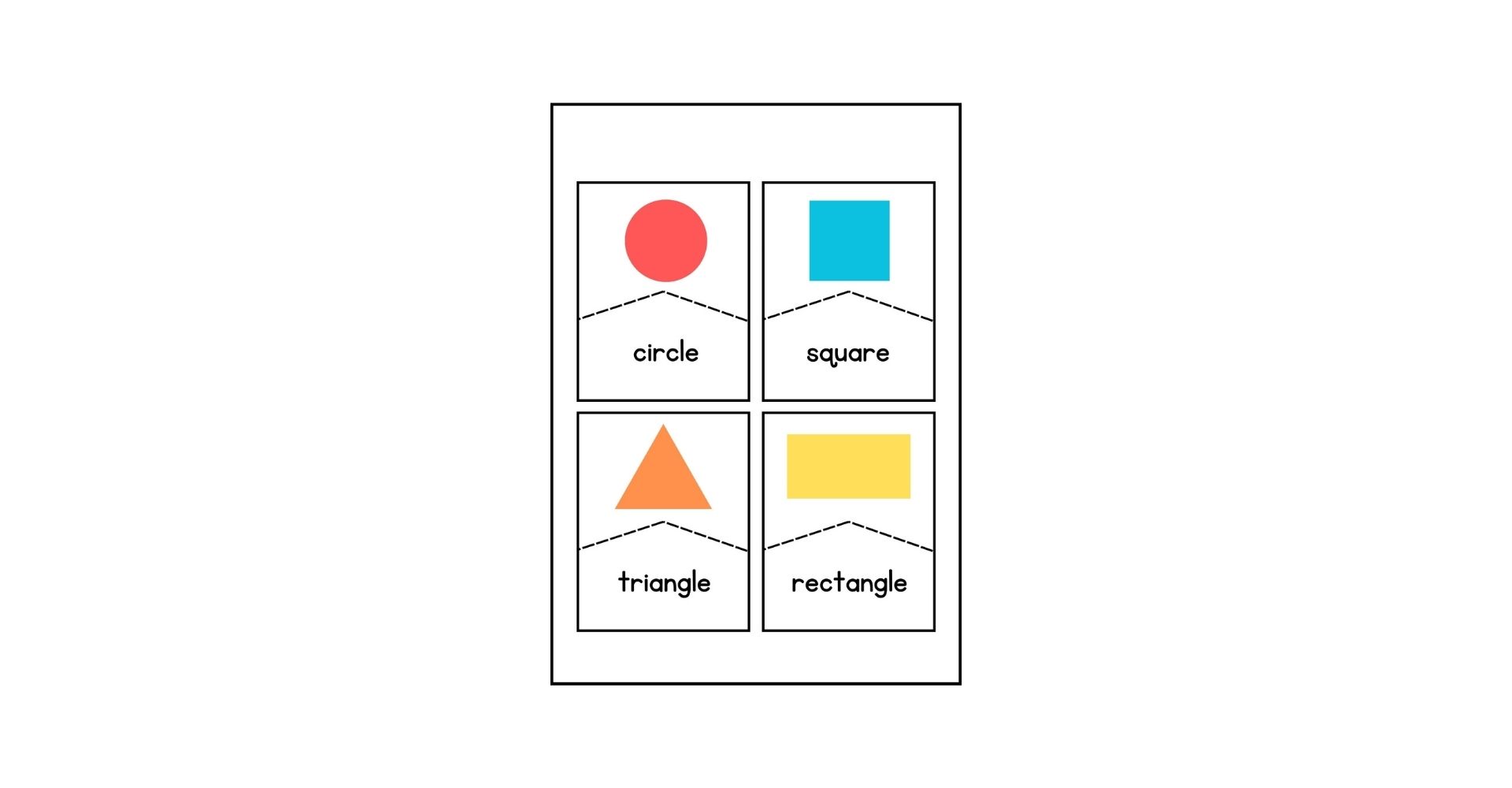 Shapes worksheets For Nursery And LKG