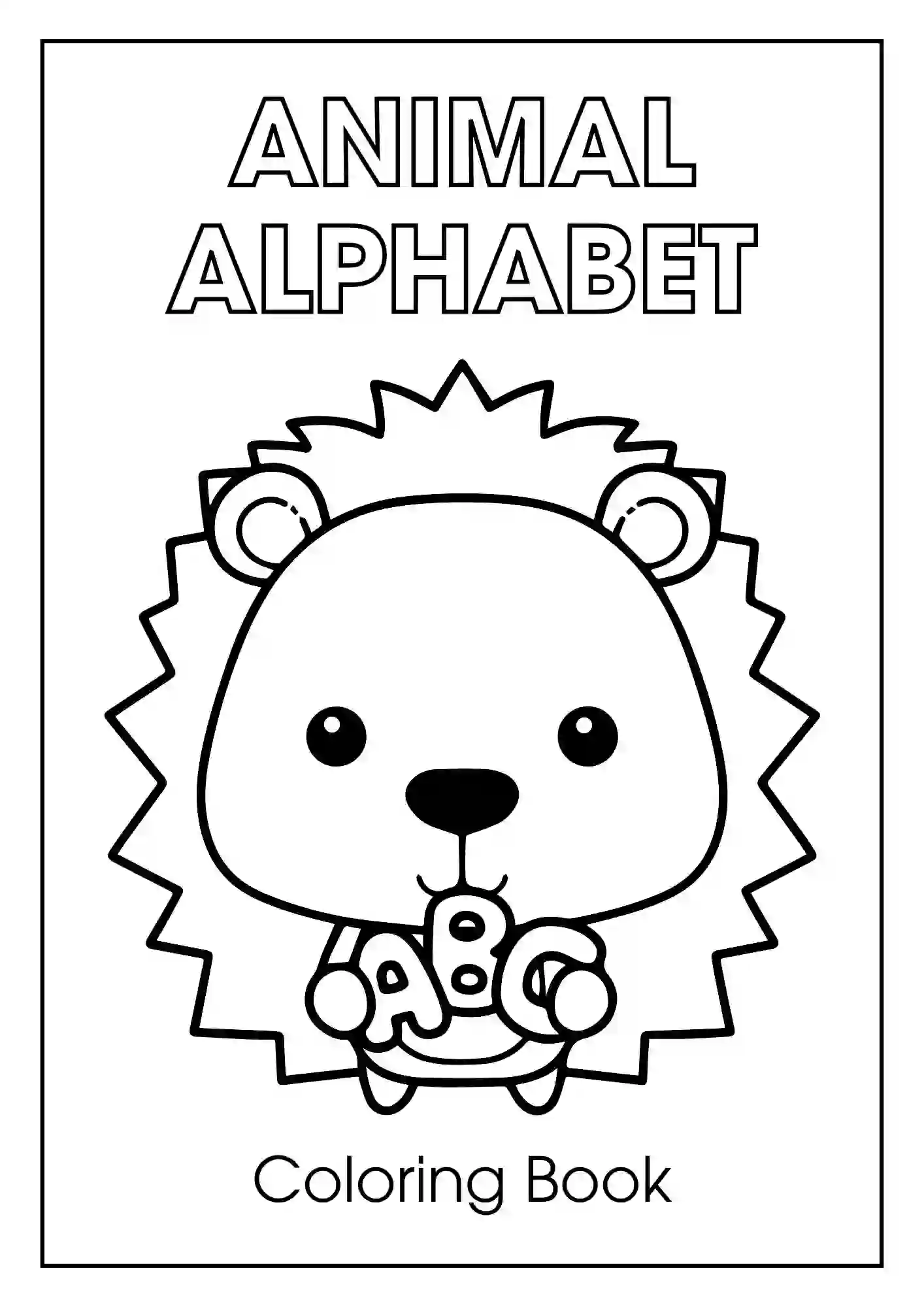 Animal Alphabet Coloring Worksheets For Kindergarten 
