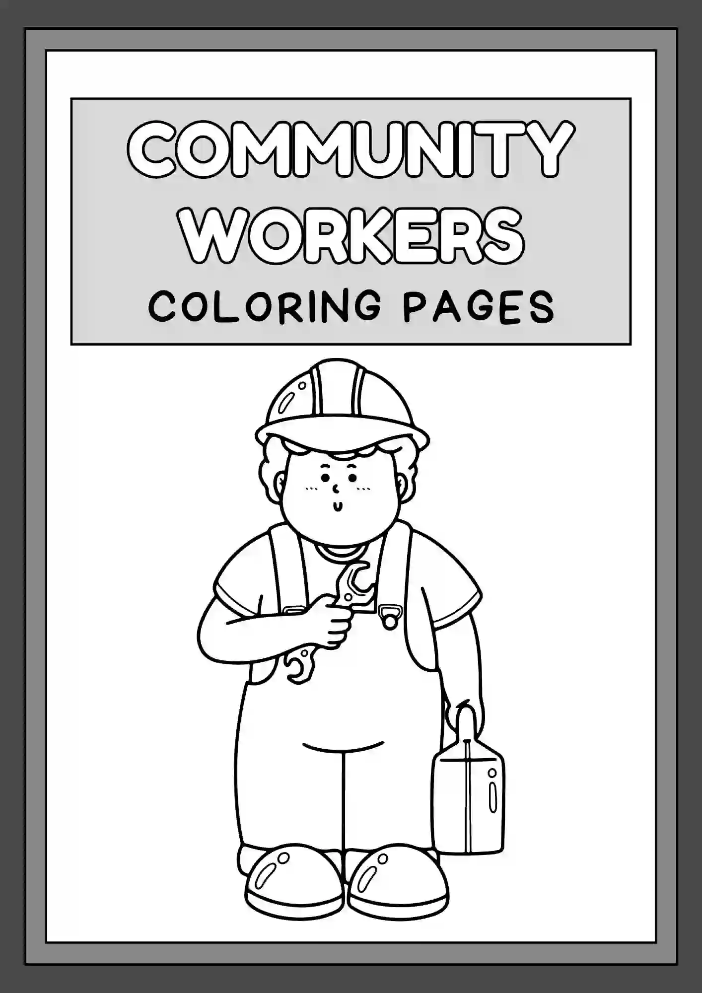 Community Helpers Coloring Worksheets 