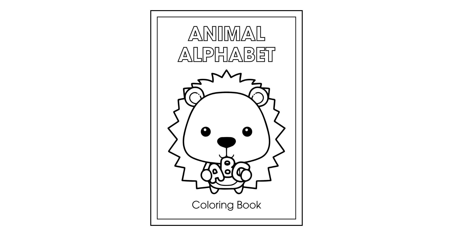 Animal Alphabet Coloring Worksheets for Kindergarten