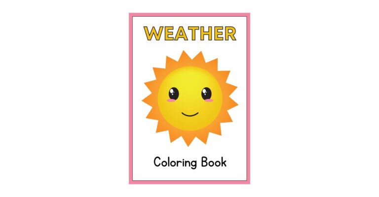 Weather Coloring Worksheets for Kindergarten