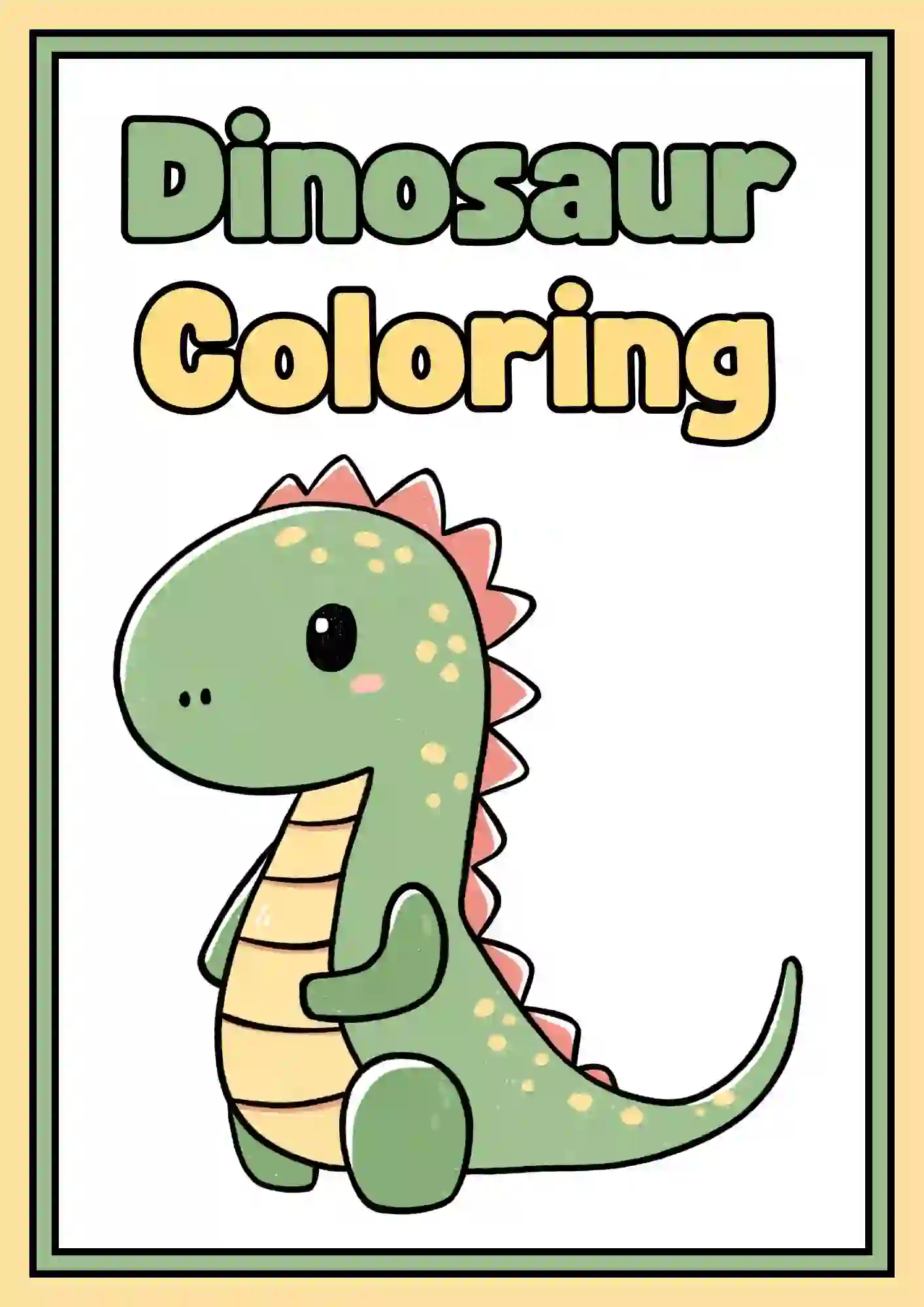 Dinosaur Coloring Worksheets For Kindergarten
