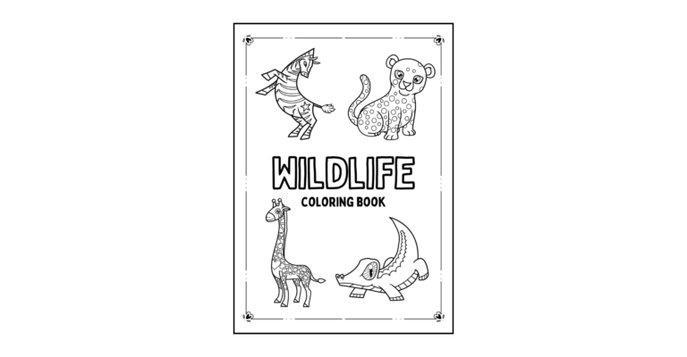 wildlife coloring worksheets for kindergarten