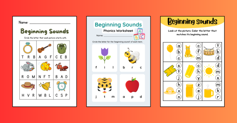 Beginner Phonics Worksheets For Kindergarten pdf